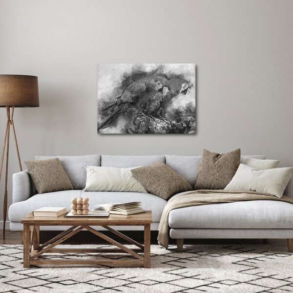 Obraz - Akvareloví papoušci (70x50 cm)