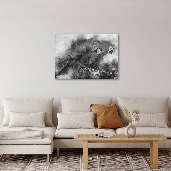 Obraz - Akvareloví papoušci (70x50 cm)