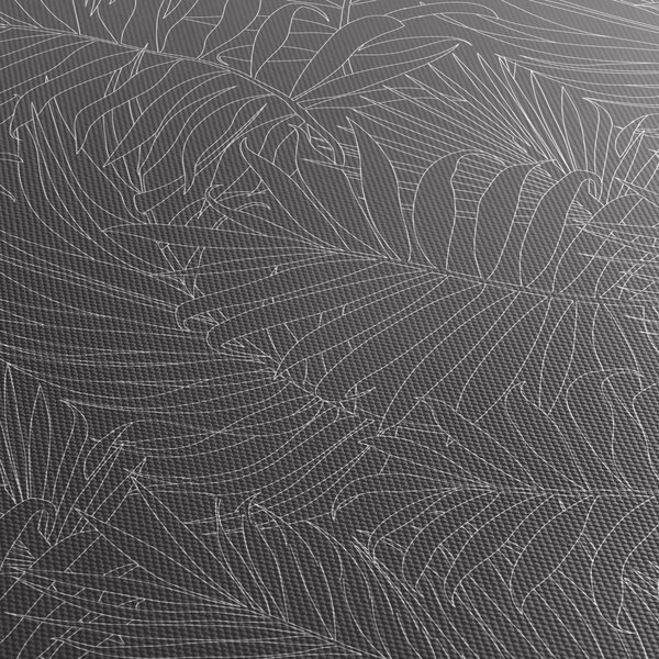 Obraz - Šedé palmové listy (170x50 cm)