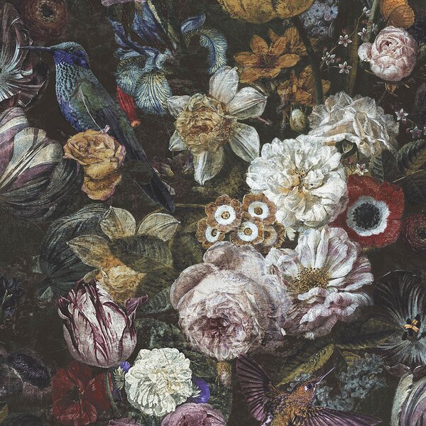 Luxusní vliesová tapeta na zeď květiny, ptáci 106443 Reverie, Graham&Brown