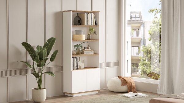 Regál Fera 16 (Borovice atlantic + Bílá). Akce -25%