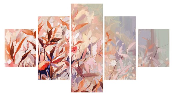 Obraz - Malba pastelový podzim (125x70 cm)