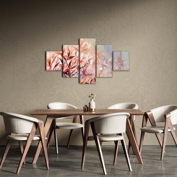 Obraz - Malba pastelový podzim (125x70 cm)