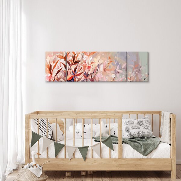 Obraz - Malba pastelový podzim (170x50 cm)