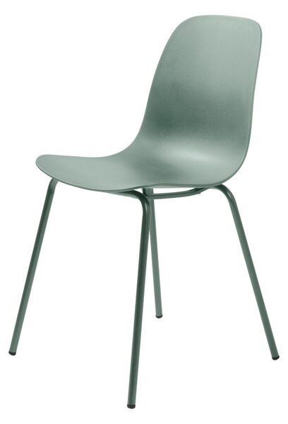 Designová židle Jensen matná zelená