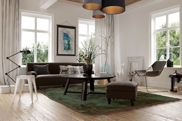 BPS Koncept Plafoniady nástěnné svítidlo 3x60 W černá 080-02-053