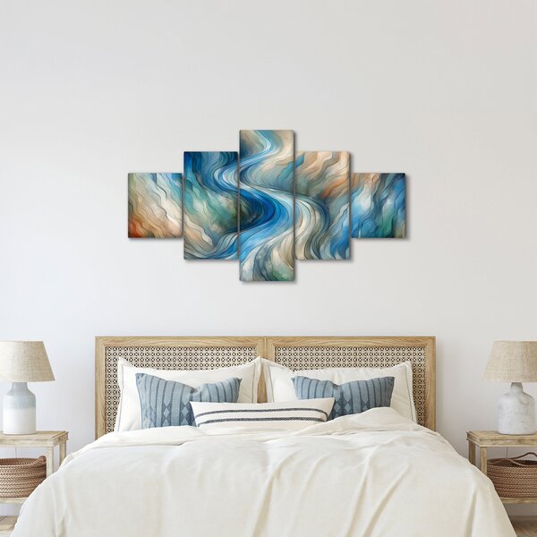 Obraz - Abstraktní proud (125x70 cm)