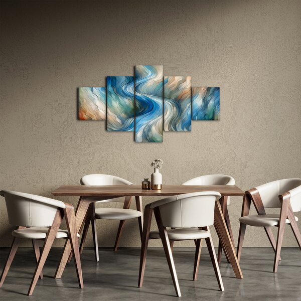 Obraz - Abstraktní proud (125x70 cm)