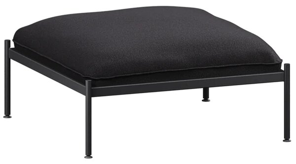 -25 % Dny MOMENTI– noo.ma Černá čalouněná podnožka Toom 90,5 x 90,5 cm