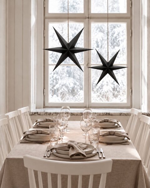 Noordliving Šesticípá hvězda Xmas Black - 20 cm NL122