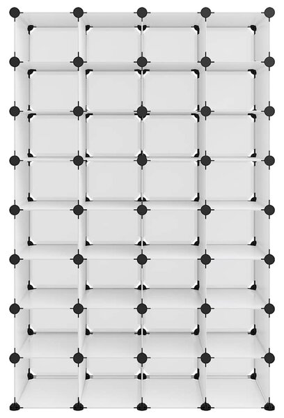 Botník průhledný 93 x 36,5 x 140 cm PP 340559