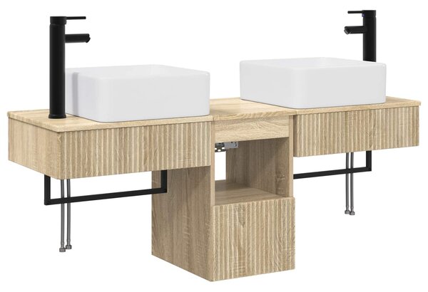 Sada koupelnových skříněk 3 ks Dub sonoma 53 x 35 x 39 cm 3405609