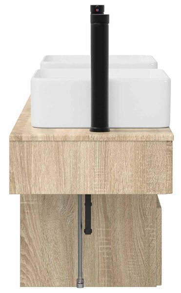 Sada koupelnových skříněk 3 ks Dub sonoma 53 x 35 x 39 cm 3405609
