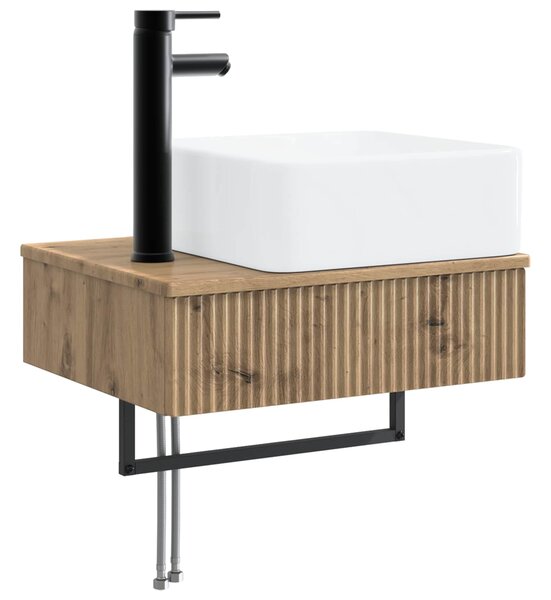 Sada koupelnových skříněk 4 ks Dub artisan Kompozitní dřevo 3406310
