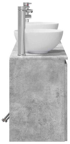 Sada koupelnových skříněk 3 ks Betonově šedá 129 x 35 x 80 cm 3405620