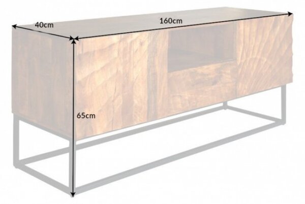 Designový TV stolek Shayla 160 cm mango