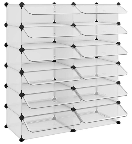 Botník průhledný 94,5 x 36,5 x 106 cm PP 340564