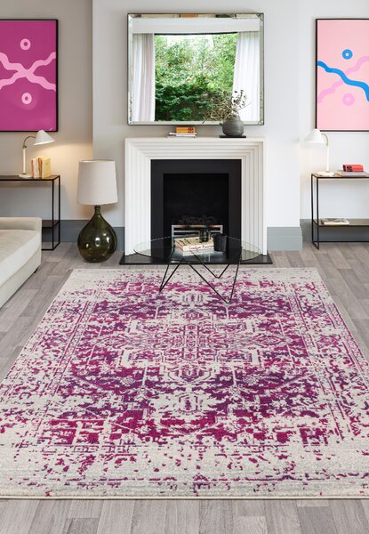 Růžový koberec Dinamo Oriental Fuchsia Rozměry: 120x170 cm