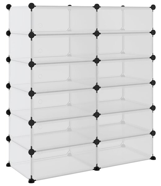 Botník průhledný 94,5 x 36,5 x 106 cm PP 340564