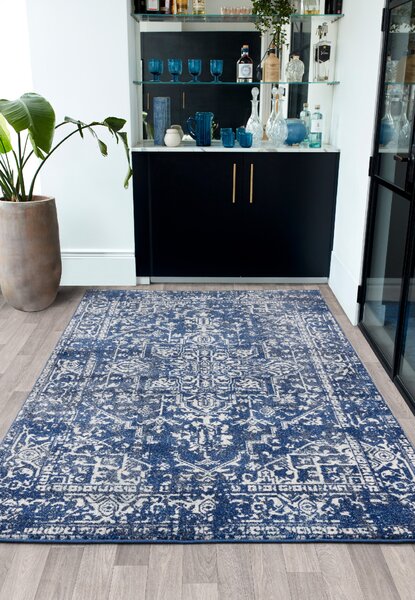 Modrý koberec Dinamo Oriental Navy Rozměry: 120x170 cm