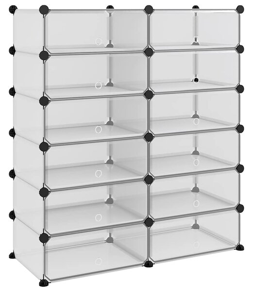 Botník průhledný 94,5 x 36,5 x 106 cm PP 340564