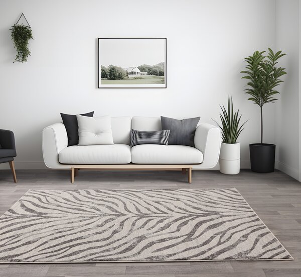 Šedý koberec Dinamo Zebra Grey Rozměry: 120x170 cm