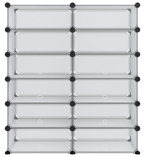 Botník průhledný 94,5 x 36,5 x 106 cm PP 340564