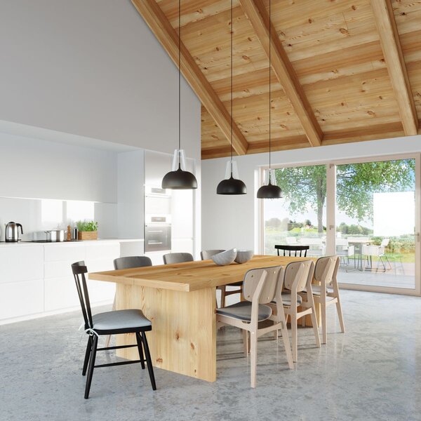Sollux Lighting Casco závěsné svítidlo 1x60 W černá-dřevo SL.0389