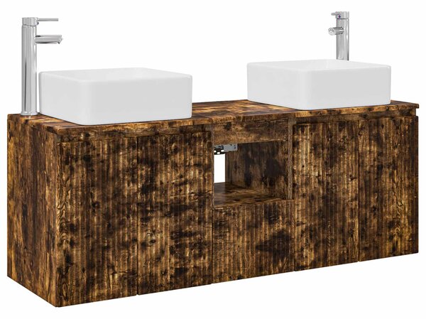 Sada koupelnových skříněk 3 ks Kouřový dub 53 x 35 x 63 cm 3405662