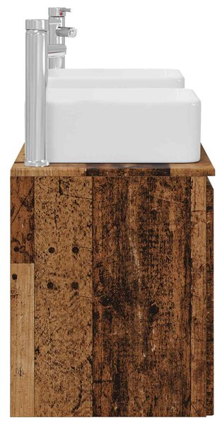 Sada koupelnových skříněk 3 ks Staré dřevo 135 x 35 x 80 cm 3405665