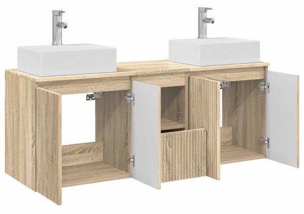 Sada koupelnových skříněk 3 ks Dub sonoma 49,5 x 41 x 62,5 cm 3405649