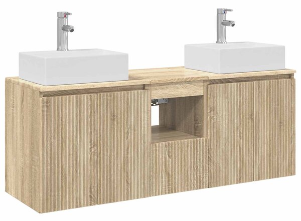 Sada koupelnových skříněk 3 ks Dub sonoma 49,5 x 41 x 62,5 cm 3405649