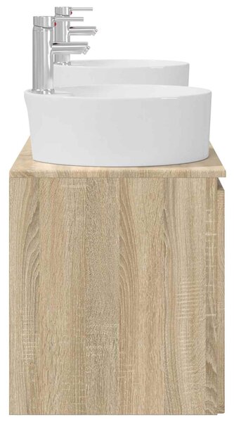 Sada koupelnových skříněk 3 ks Dub sonoma 49,5 x 44,5 x 65 cm 3405669