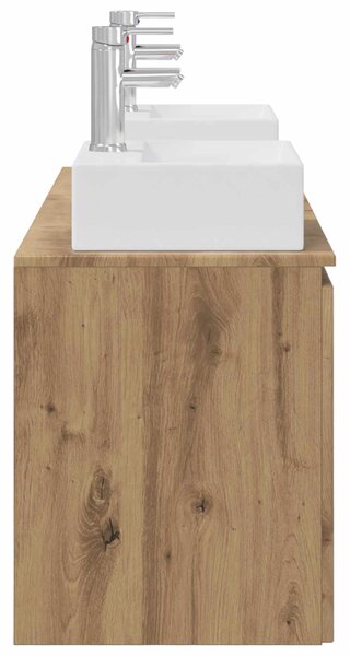 Sada koupelnových skříněk 3 ks Dub artisan 129 x 41 x 79.5 cm 3405656