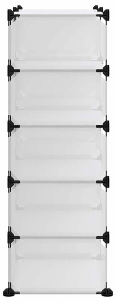 Botník průhledný 84 x 32 x 88,5 cm PP 340567