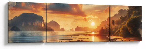 Obraz - Pohled z pláže (170x50 cm)