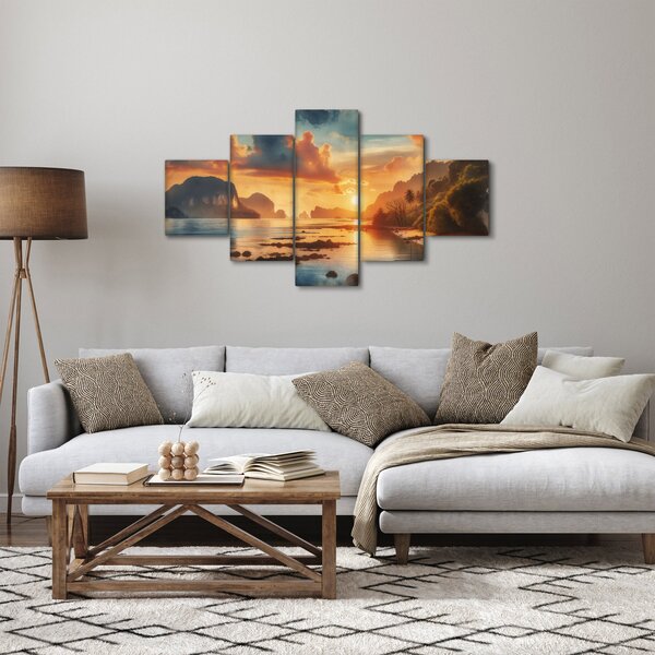 Obraz - Pohled z pláže (125x70 cm)