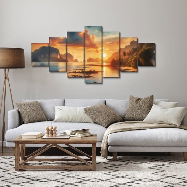 Obraz - Pohled z pláže (210x100 cm)