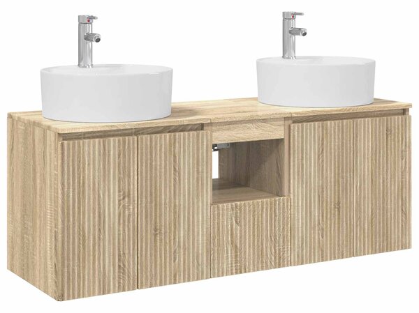 Sada koupelnových skříněk 3 ks Dub sonoma 49,5 x 44,5 x 65 cm 3405679