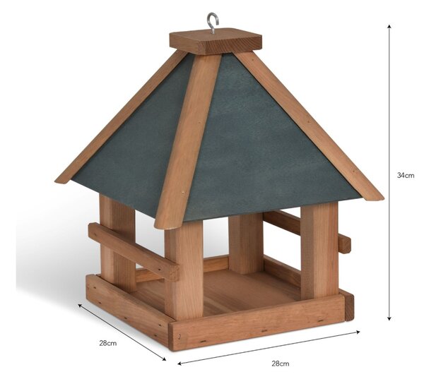 Dřevěná ptačí budka Olive Green Pine Wood Garden Trading