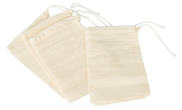 Mušelínové sáčky na čaj KitchenCraft 4ks KCSPBAGS