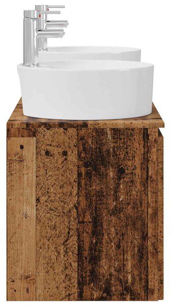 Sada koupelnových skříněk 3 ks Staré dřevo 49,5 x 44,5 x 65 cm 3405685