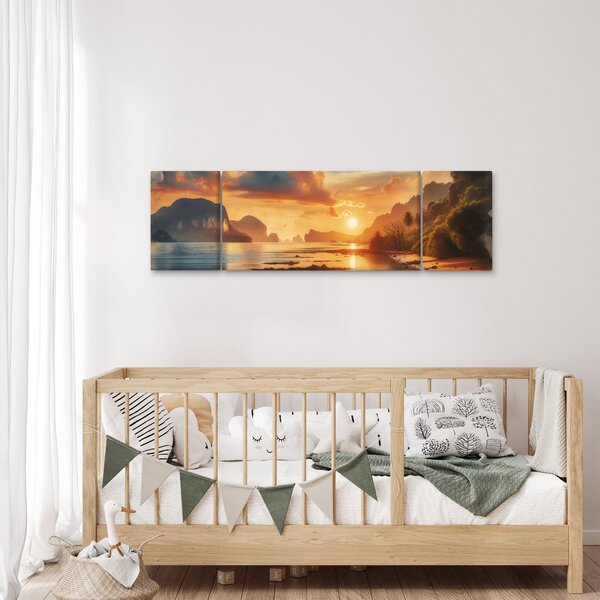 Obraz - Pohled z pláže (170x50 cm)