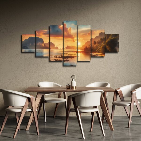 Obraz - Pohled z pláže (210x100 cm)