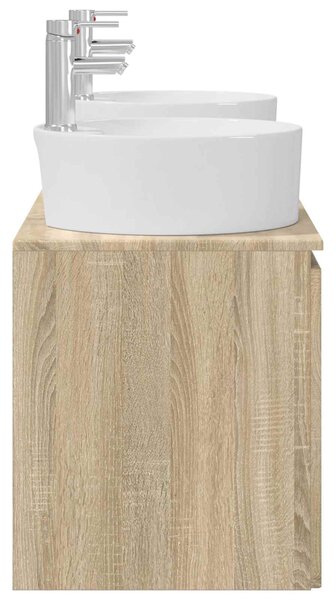 Sada koupelnových skříněk 3 ks Dub sonoma 49,5 x 44,5 x 65 cm 3405679