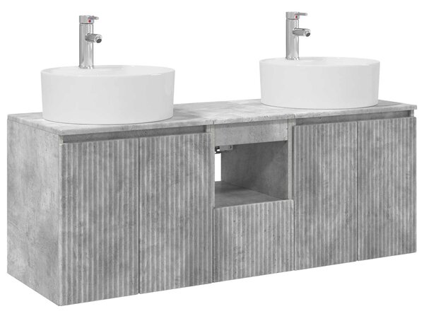Sada koupelnových skříněk 3 ks Betonově šedá 3405680