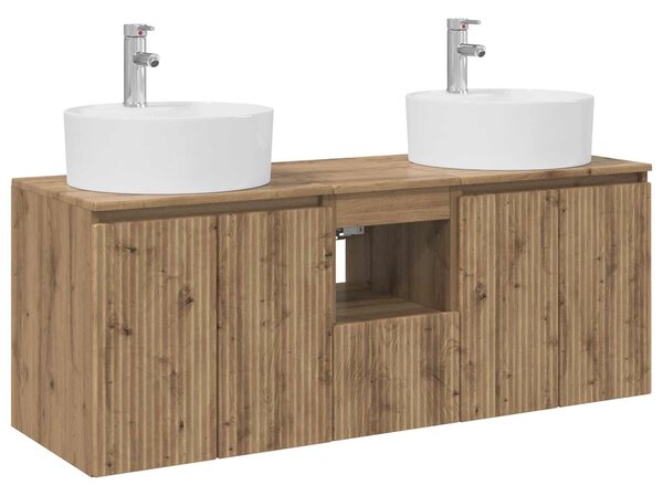 Sada koupelnových skříněk 3 ks Dub artisan 49,5 x 44,5 x 65 cm 3405686
