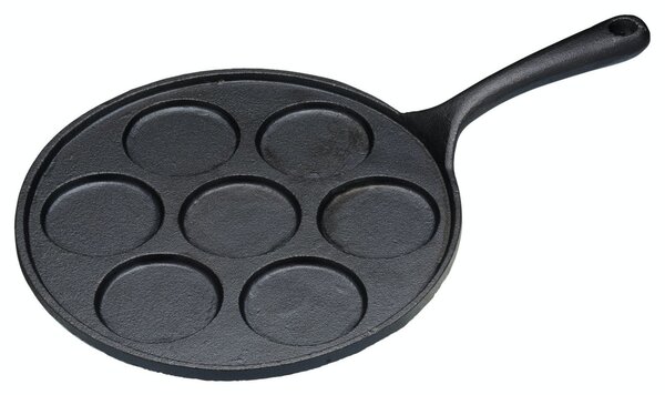 Pánev na lívance KitchenCraft litinová 7 otvorů KCBLINIS