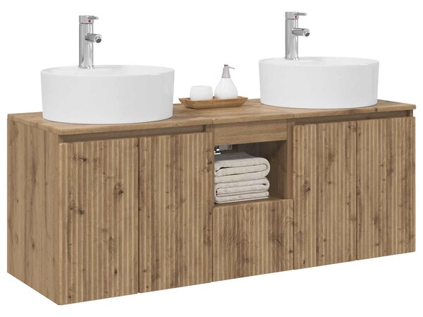 Sada koupelnových skříněk 3 ks Dub artisan 49,5 x 44,5 x 65 cm 3405686