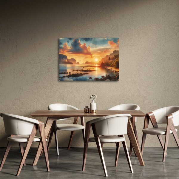 Obraz - Pohled z pláže (70x50 cm)